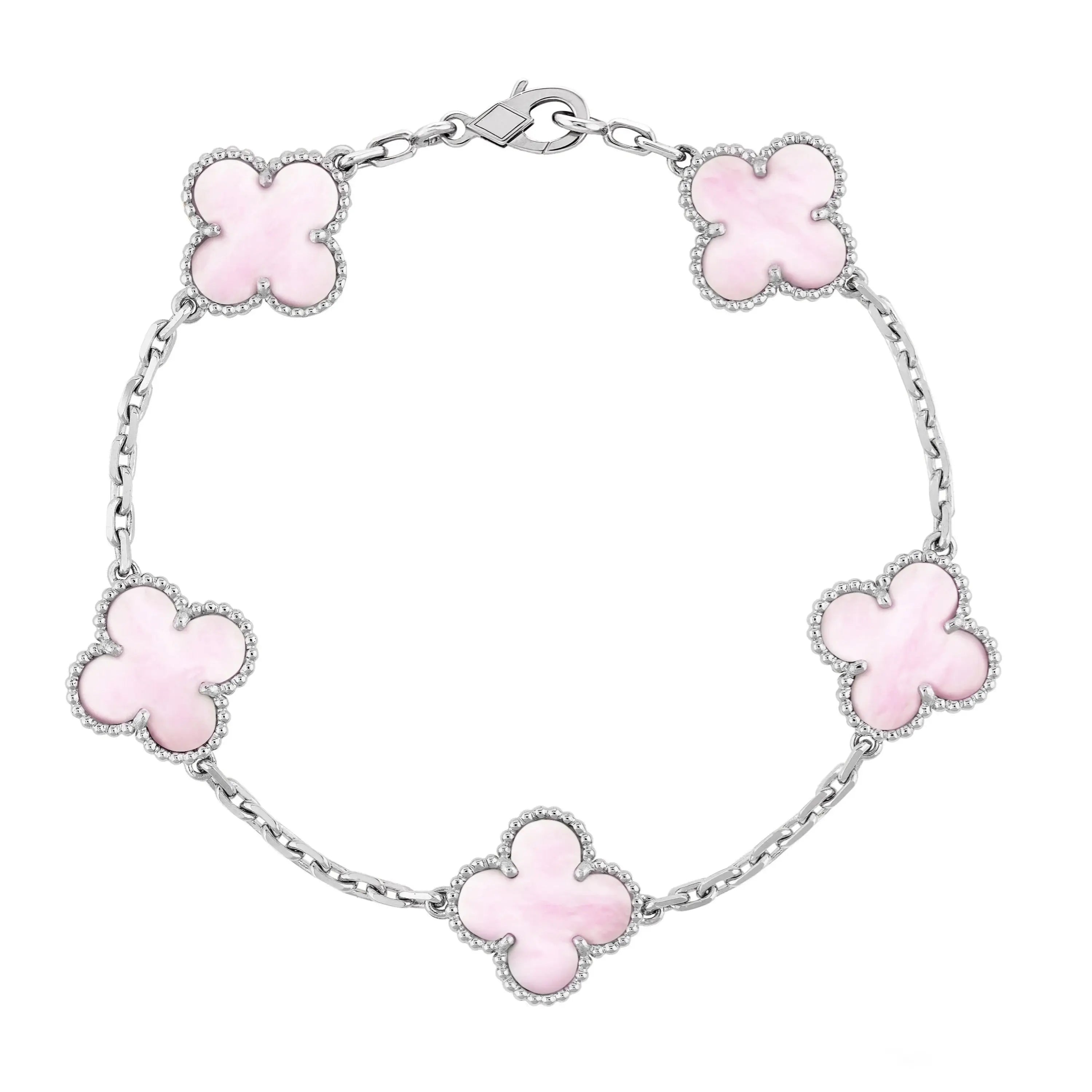 Silberrosa | Kleeblatt-Armband JUWELORA