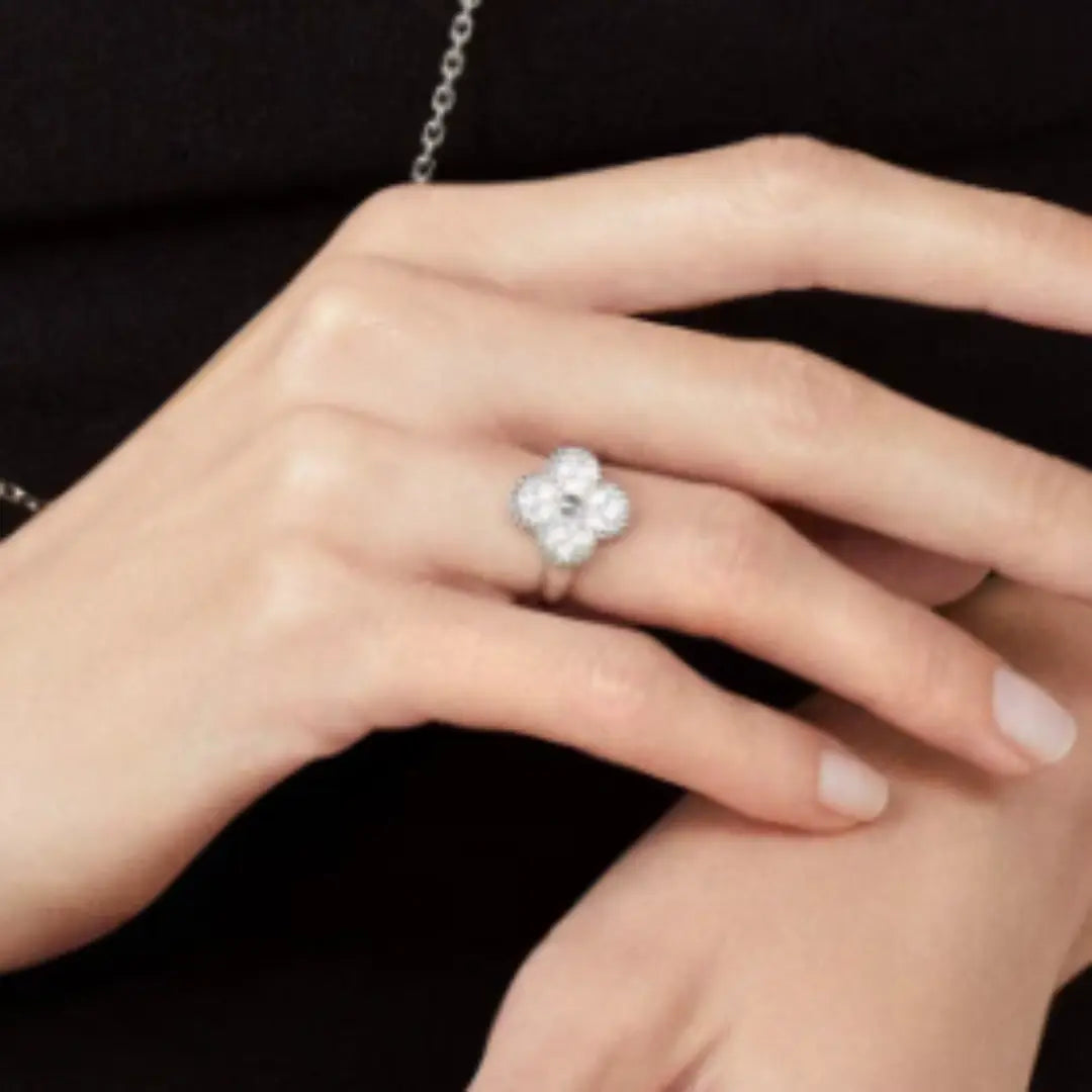 Amber Ring - Diamant / Silber JUWELORA