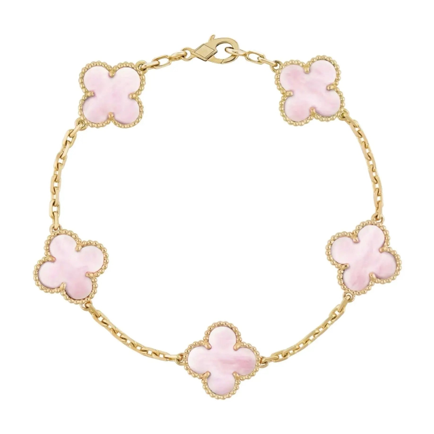 Goldrosa | Kleeblatt-Armband JUWELORA