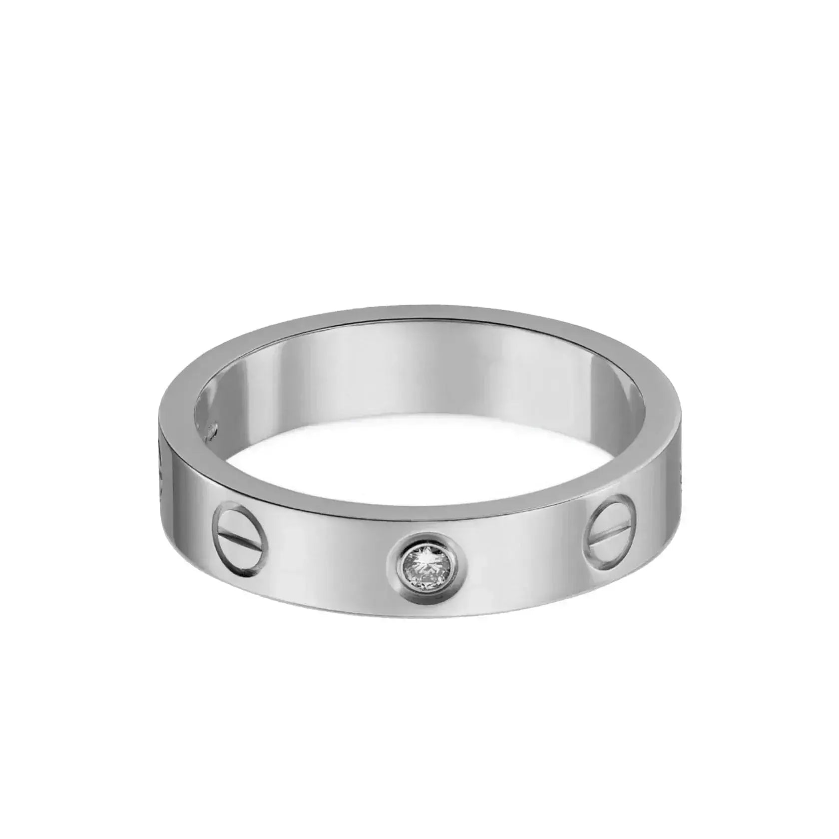 Ava Diamant-Stein Ring - Silber JUWELORA
