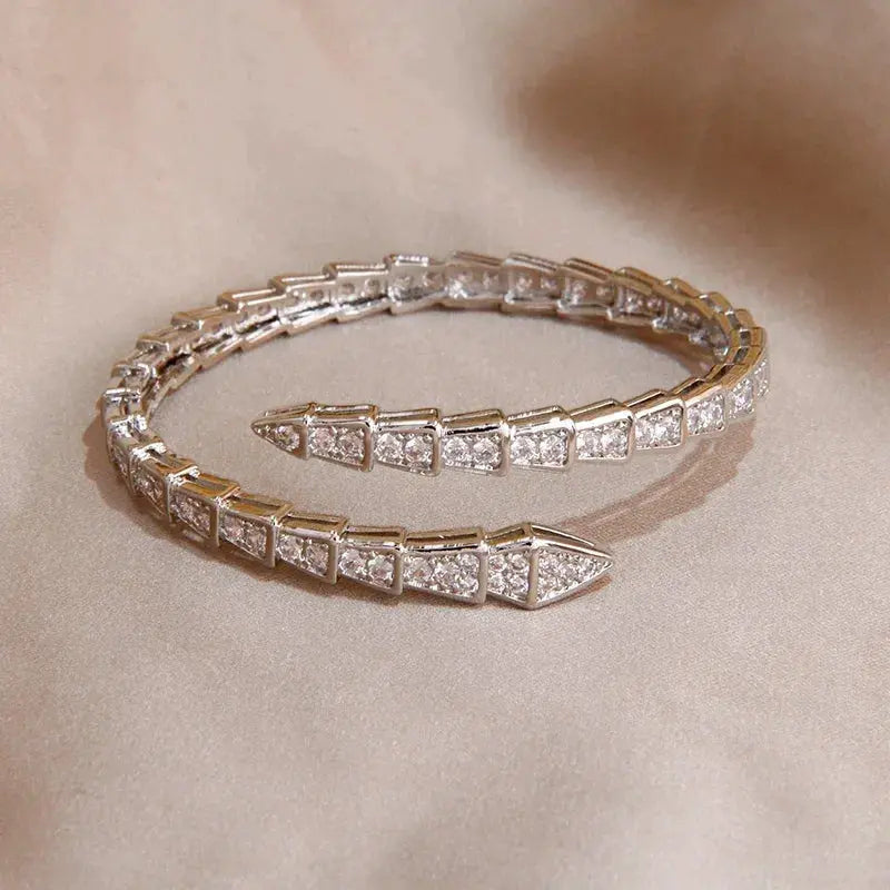 Silberne Schlange Deluxe | Armband JUWELORA