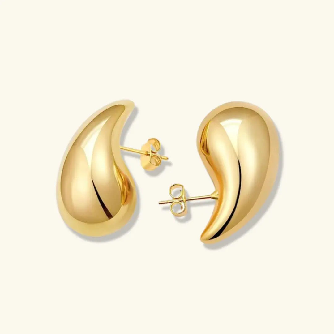 Gold Wassertropfen Ohrringe JUWELORA
