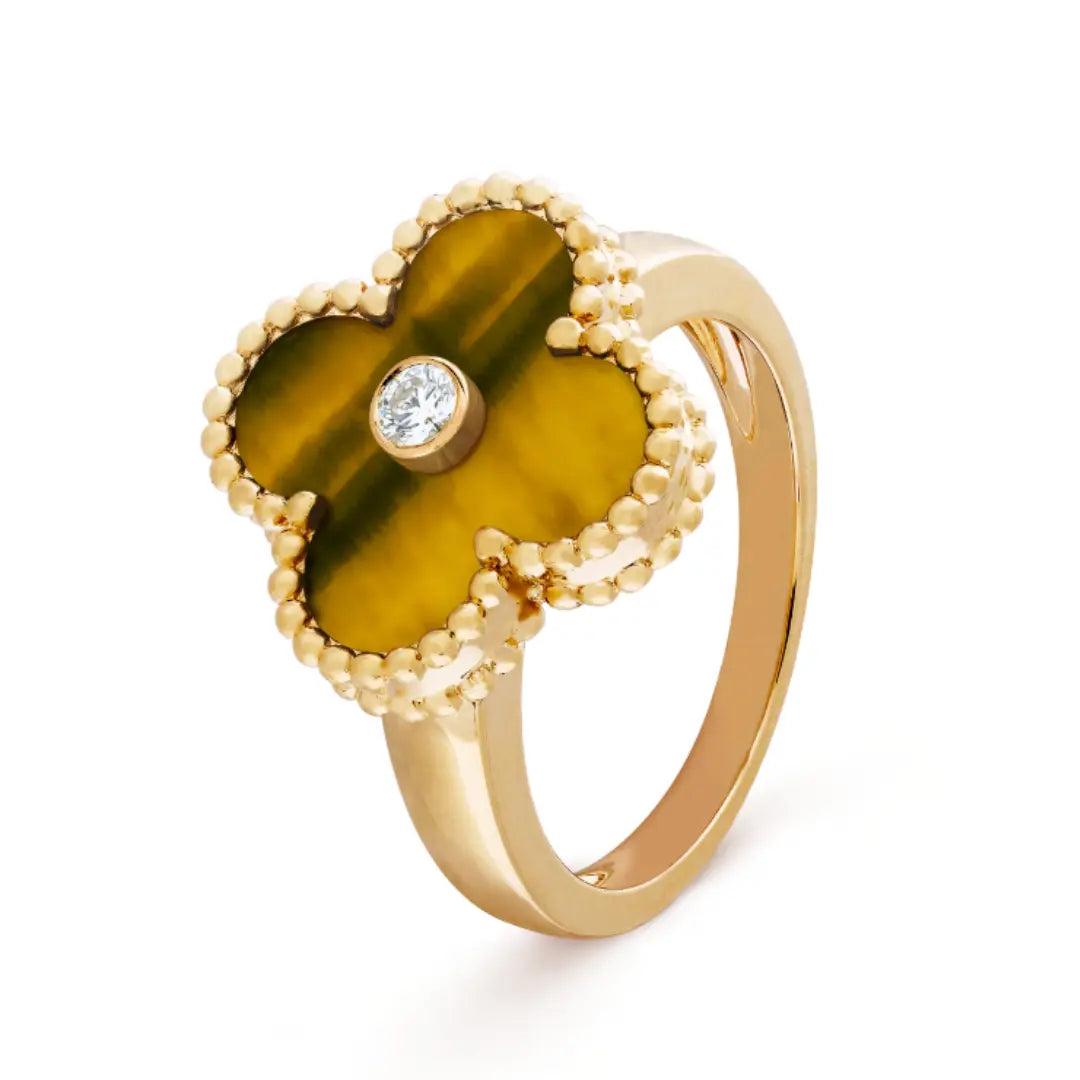 Amber Ring - Orange / Gold JUWELORA