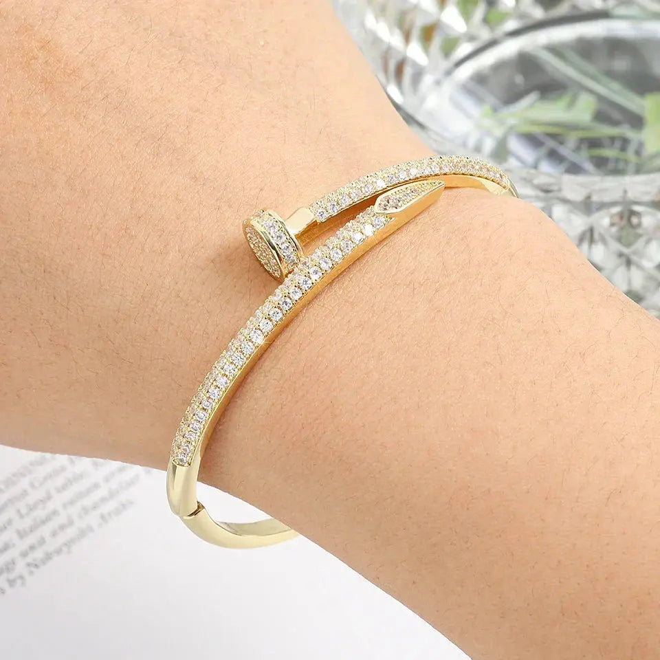 Hermiz Nagel Armband mit Steinen JUWELORA