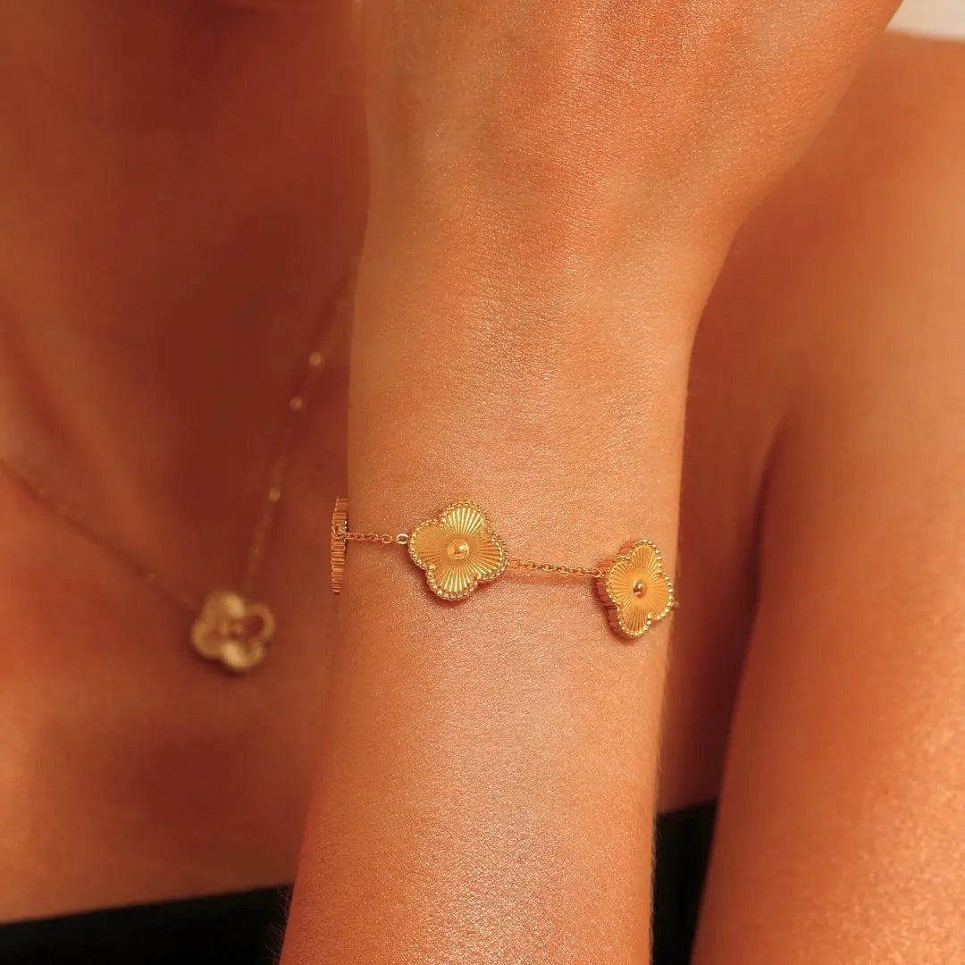 ARMBAND FYRKLÖVER GLÜCK GOLD JUWELORA