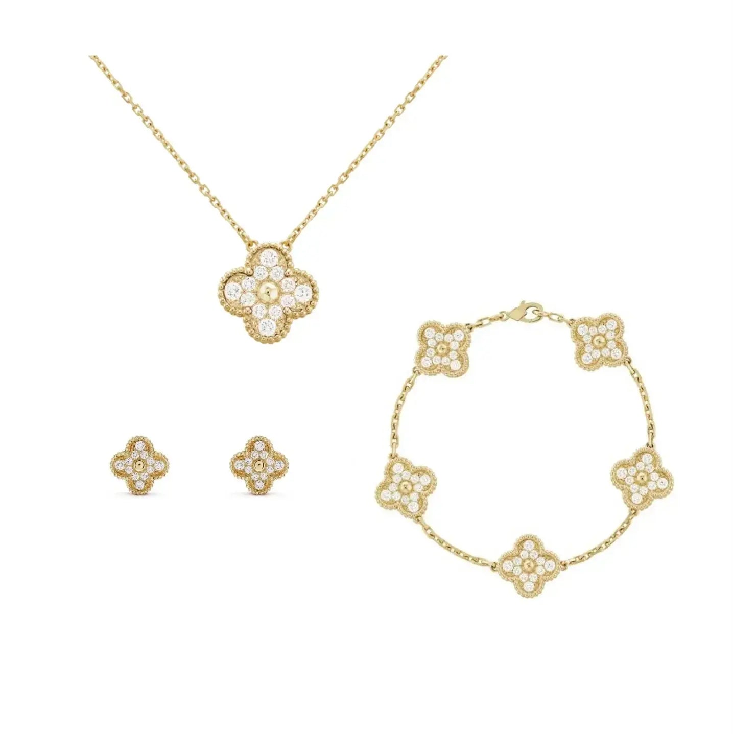 Luxe Radiant Diamant Set - Gold JUWELORA