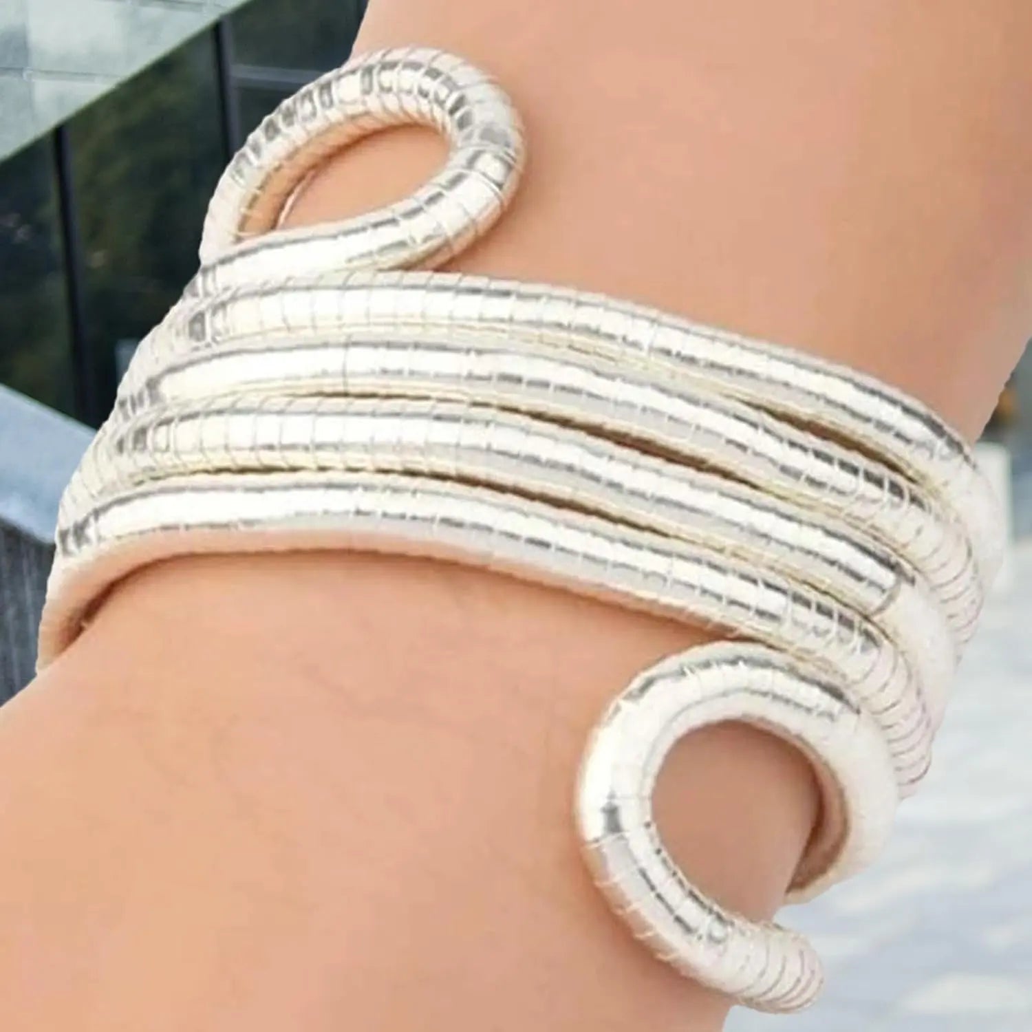 FLEXIBLE SILBERNE SCHLANGENKETTE JUWELORA