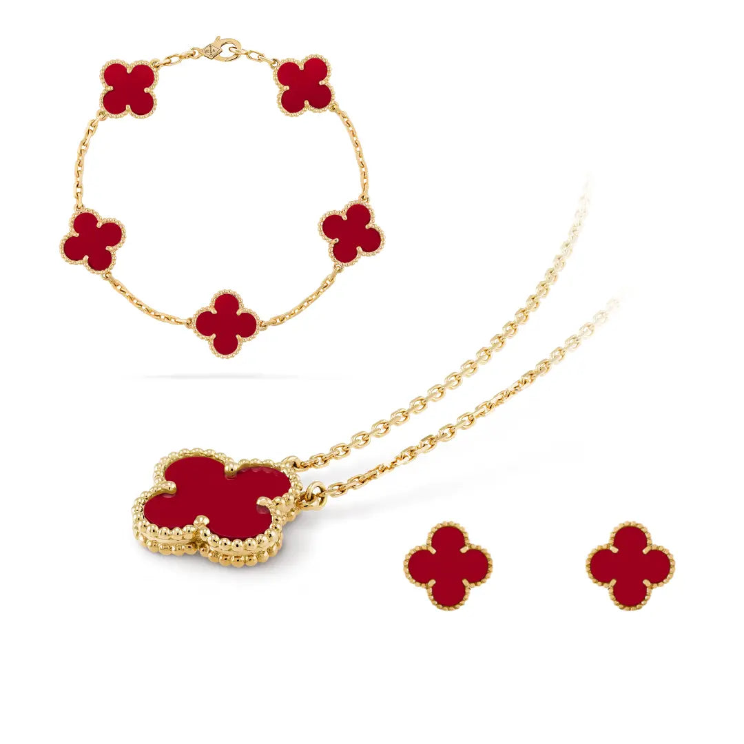 Luxe Radiant Set - Gold Rosso JUWELORA