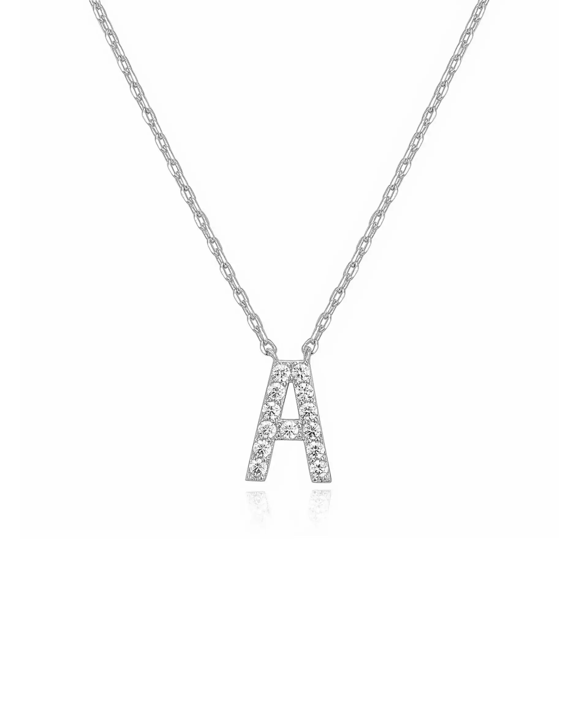 Initial Silver Necklace Juwelora