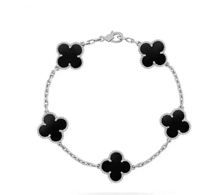 KLEEBLATT SCHWARZ SILBER JUWELORA