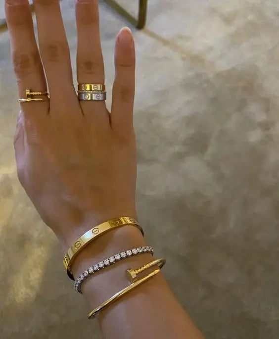 NAGELARMBAND IN GOLD 18K JUWELORA